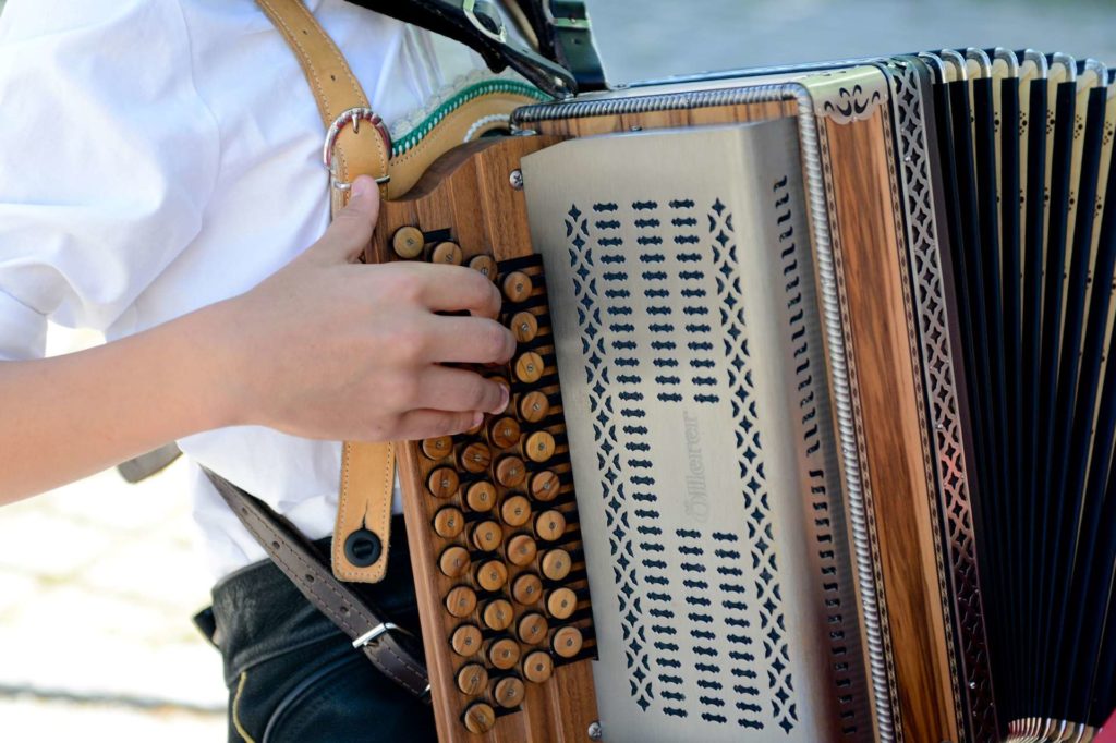 Akkordeonspieler der Musikschule Traunwalchen