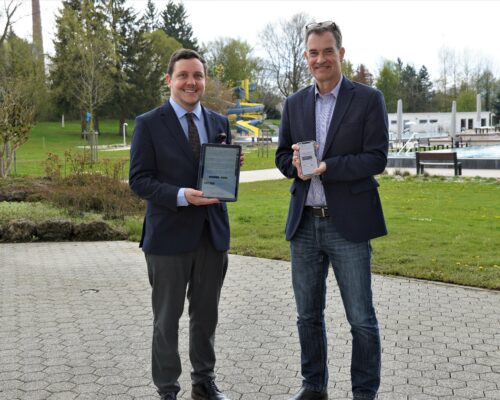 Start des Onlinekartenverkaufs mit Bürgermeister Hans-Peter Dangschat und Stadtwerkeleiter Frank Wachsmuth