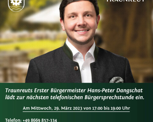 Bürgeranliegen, Traunreut, Stadt Traunreut, Sprechstunde