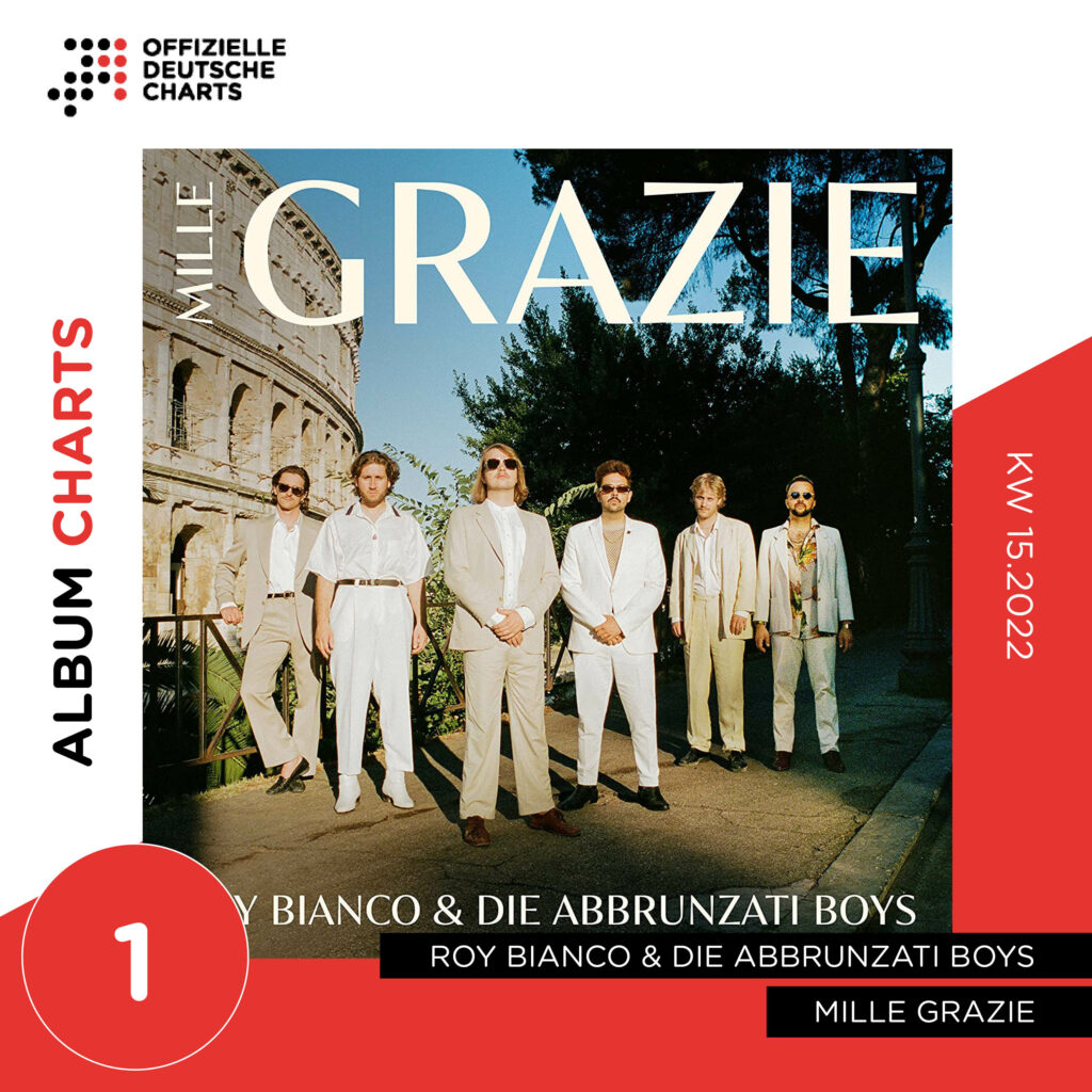 Nr. 1 der Album Charts für Roy Bianco & Die Abbrunzati Boys