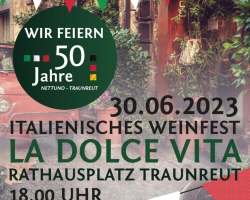 Bürgerfest, Nettuno, Partnerstadt, Jubiläum, Weinfest, la dolce vita