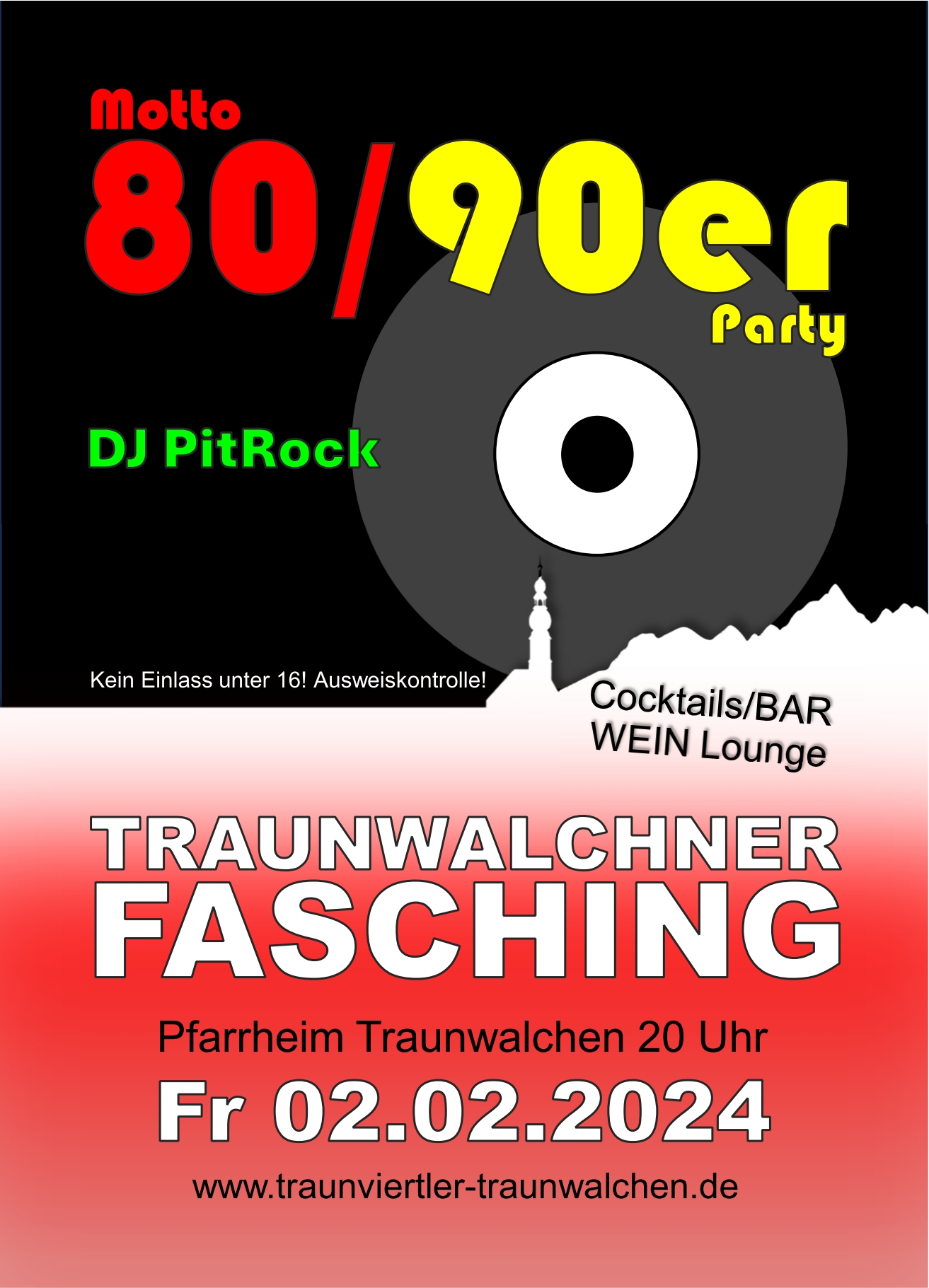 Traunwalchner Fasching – 80/90er Party